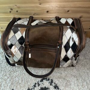 STS Ranchwear Cowhide Duffle Bag